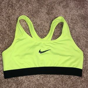 Neon Nike Pro Sports Bra